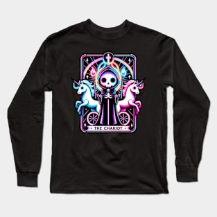 The Chariot Tarot Card Kawaii Cute Pastel Goth Long Sleeve T-Shirt